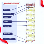 Вышка-тура  ВСП 2.0х2.0, Н-12.4м - stroymarket66.ru - Санкт-Петербург