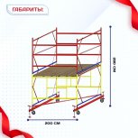Вышка-тура  ВСП 2.0х2.0, Н-2.8м - stroymarket66.ru - Санкт-Петербург