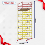 Вышка-тура  ВСП 2.0х2.0, Н-7.6м - stroymarket66.ru - Санкт-Петербург